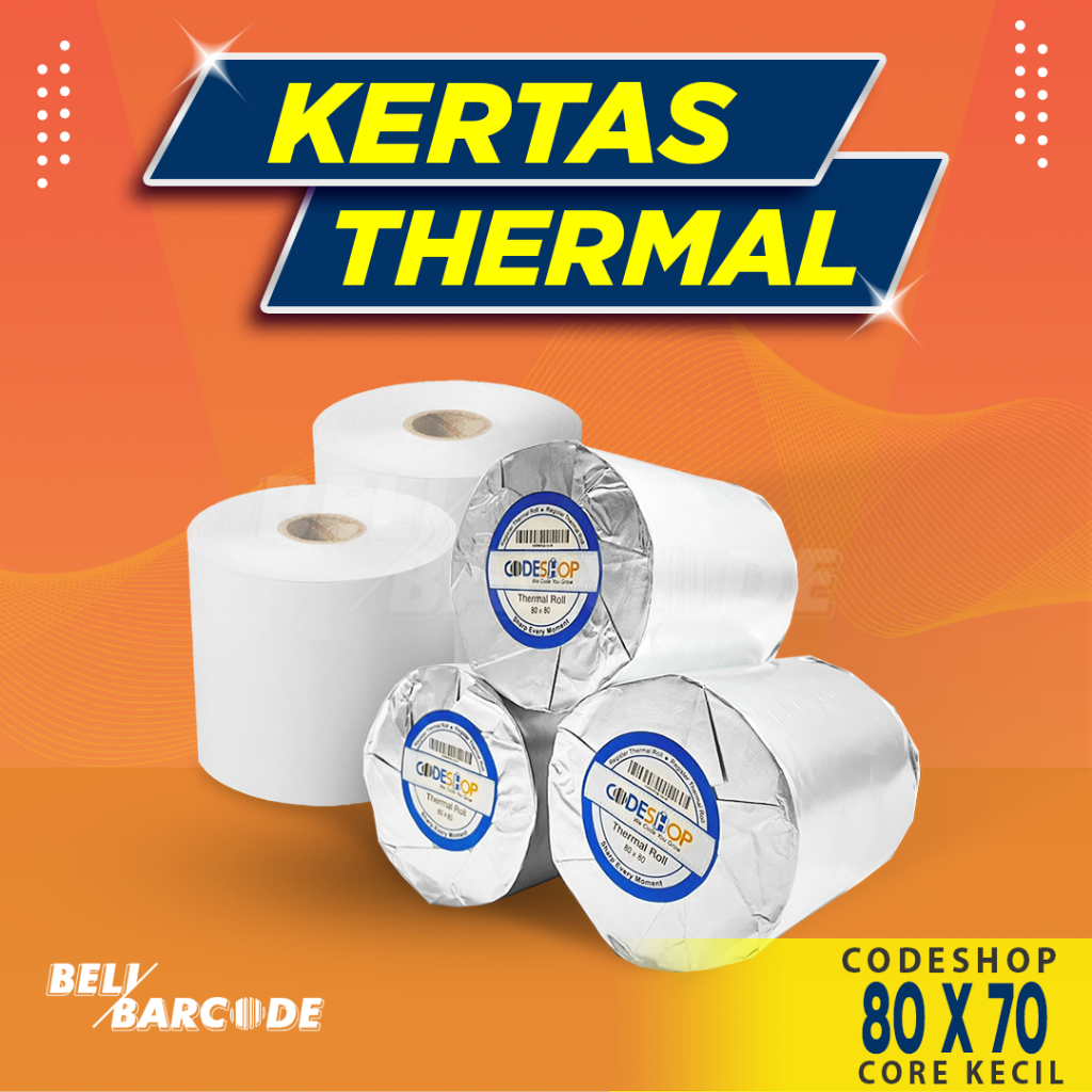 

Kertas Termal 80 x 70 Struk Kasir 80x70 mm Printer 80mm Paper Roll