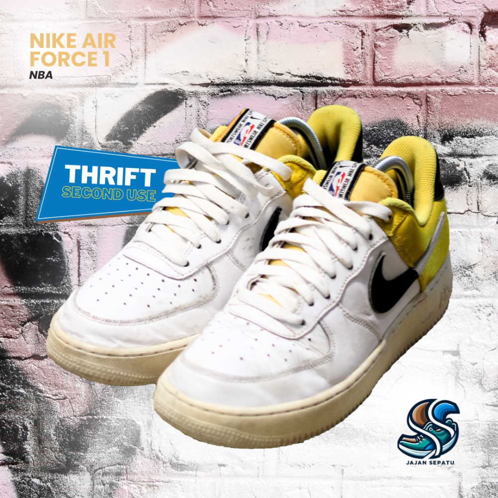 NIKE AIR FORCE 1 YELLOW NBA