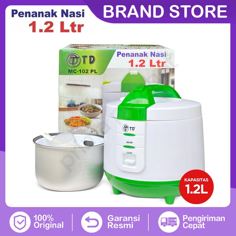 TD Magic Com mini 1,2Liter Anti Lengket Rice Cooker 3in1 mejikom