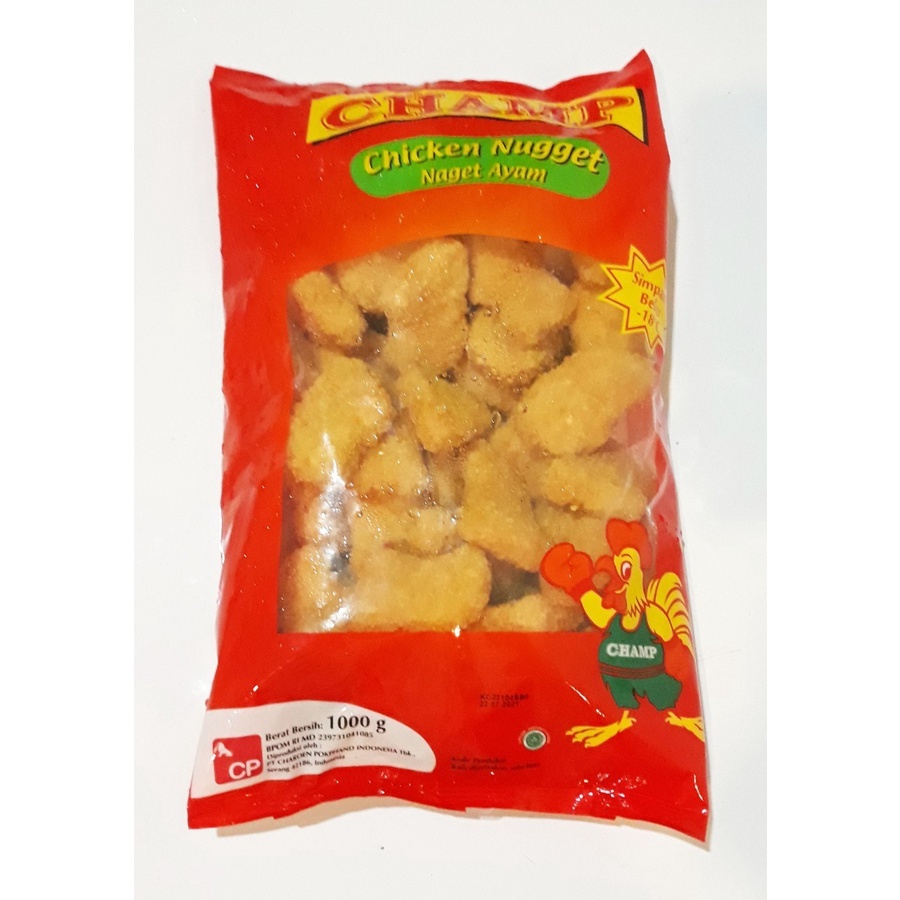 

champ mitra chicken nugget 1000gr