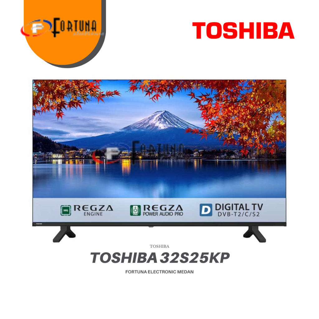 TOSHIBA 32S25KP LED HD DIGITAL TV 32 INCH KHUSUS MEDAN