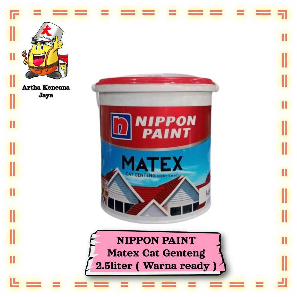 NIPPON PAINT MATEX CAT GENTENG 2.5Liter ( Warna Ready )