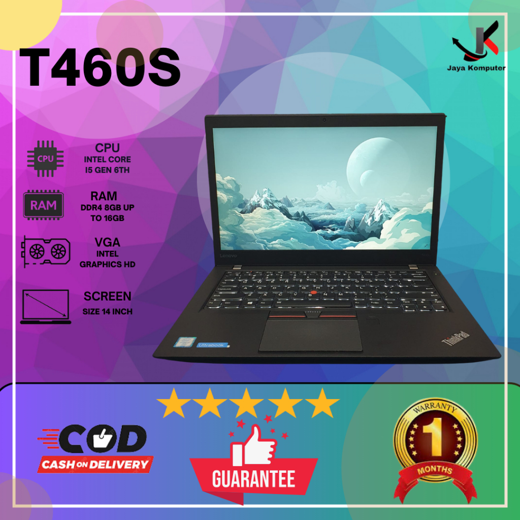 Laptop Lenovo Thinkpad T460 | T460S Intel Core i5/i7 | Ram 20GB | SSD 1TB - MURAH MULUS BERGARANSI