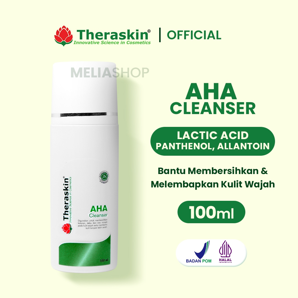 Aha Cleanser Theraskin | Sabun Wajah Untuk Melembabkan Kulit | Skincare Bpom Terlaris | Skincare Ter
