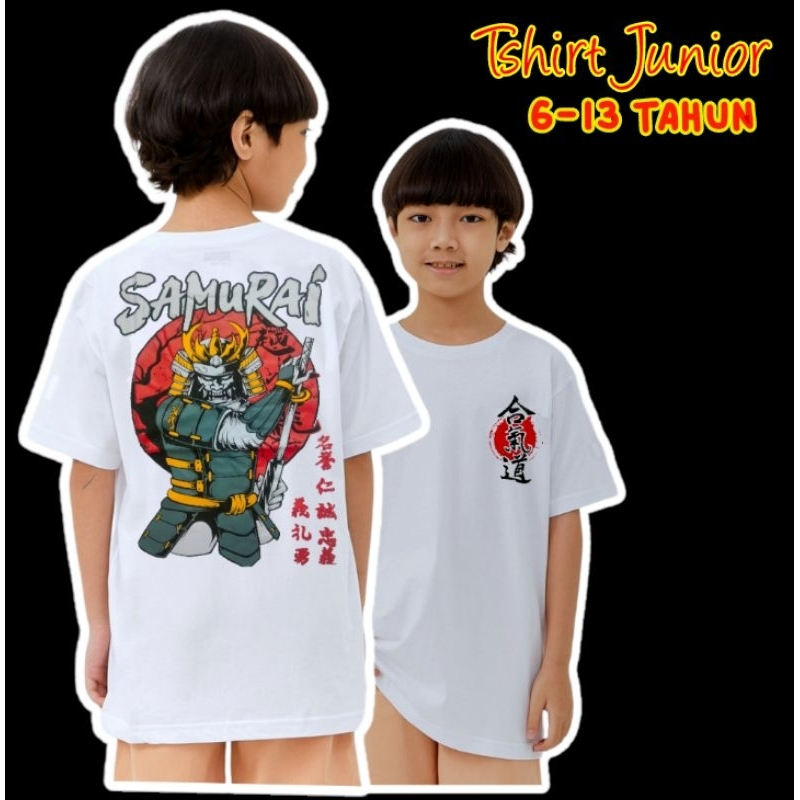 [READY] KAOS SAMURAI JEPANG ANAK TANGGUNG | KAOS MEMPHIS ORIGINS ANAK TANGGUNG | KASOS PUTIH ANAK MO