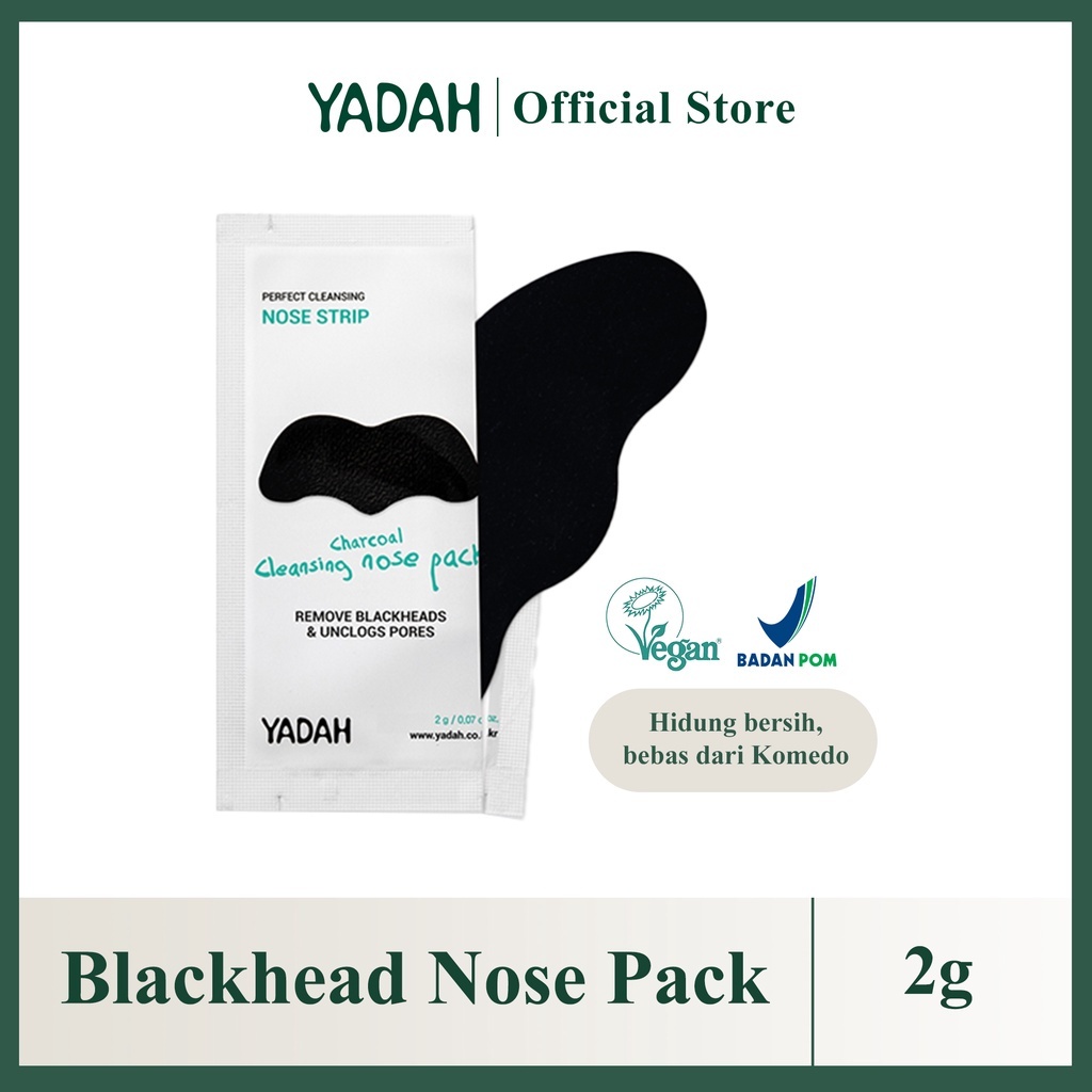 yadah charcoal cleansing nose pack