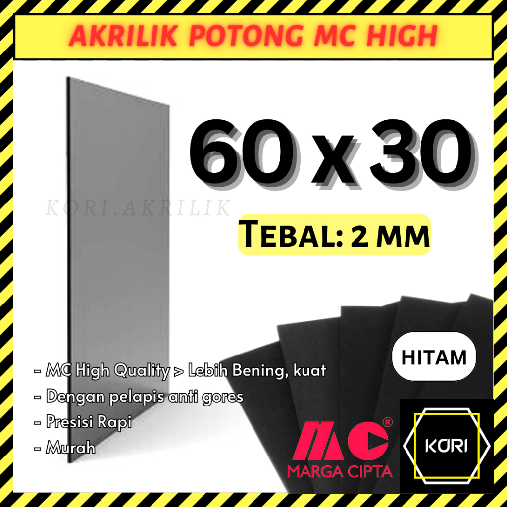 

Akrilik Lembaran 60x30 cm 2 mm Hitam MARGA CIPTA | Akrilik Besar 60x30 cm Hitam | Akrilik Wedding Sign Potong Acrylic Lembar 2 mm