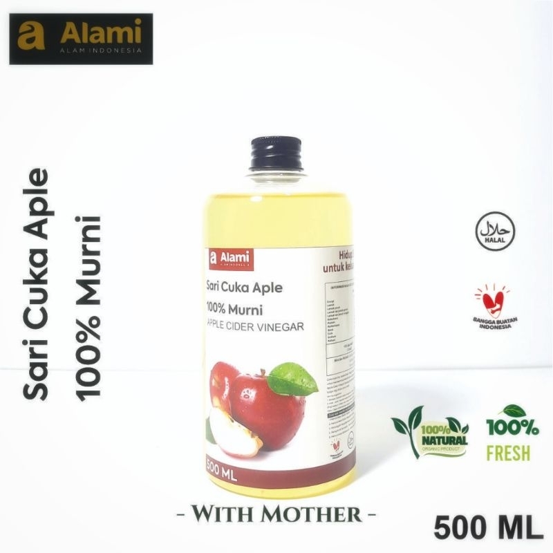 

Cuka Apel Alami Premium 100% Murni Original By Alami 500 Ml
