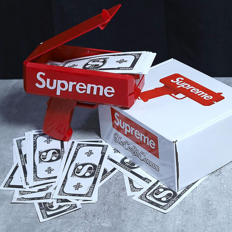 Money Gun Supreme Toy/ Mainan Pistol Uang Supreme/ Tembakan Uang Mainan Anak Mainan Pesta