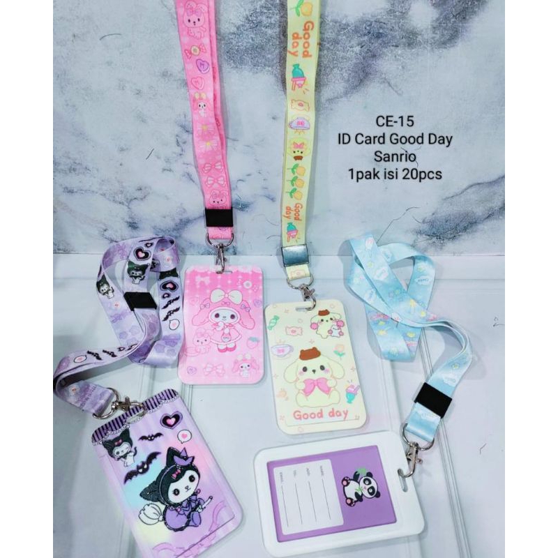 

DSB 13 Lanyard Sanrio Id card sanrio Name tag sanrio kuromi