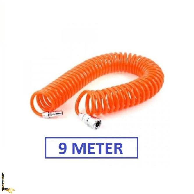 Selang Kompresor Selang PU Spiral 9 Meter