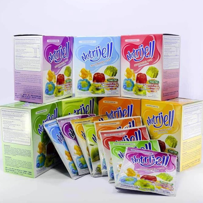 

ART Y52E Nutrijell Jelly Powder Ekonomis 1 Box Isi 12 Pcs All Varian Buah