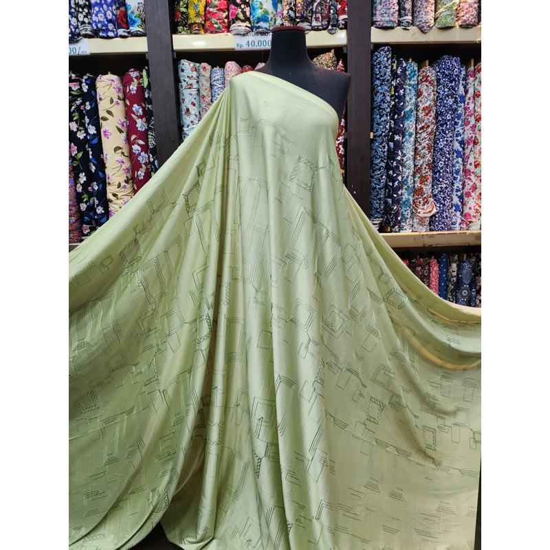 ARMANI SILK CHAIN EMBRO/BAHAN KAIN SATIN ARMANI BORDIR