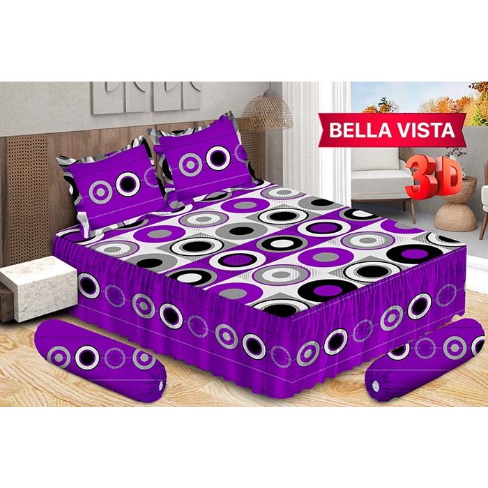 Sprei Rumbai Bonita 3D King Ukuran 180x200 No.1 Motif Minimalis Aestetic Karakter Anak Kembang Dewas