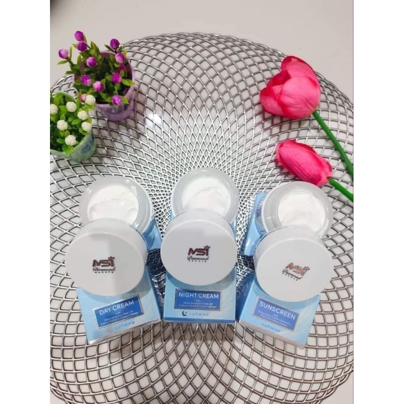 ORIGINAL 100% PAKET HEMAT CREAM DIAMOND BEAUTY MSI, CREAM WAJAH GLOWING BPOM