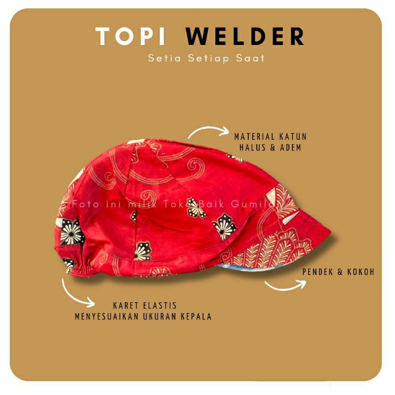 Topi Welder/ Topi Las/ Welding Cap