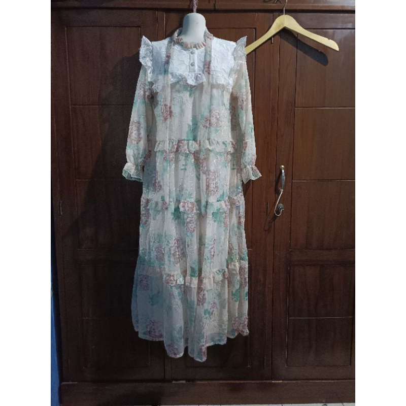 gamis vns terbaru gamis vanesa ceruty premium sulam benang gamis cantik Gamis Vintage Premium Korea 