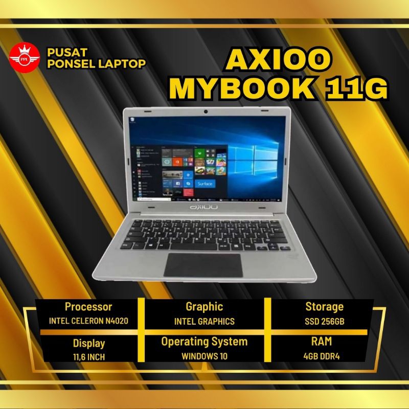 AXIOO MYBOOK 11G N4020 - RAM 6GB - SSD 256GB - 11,6 INCH