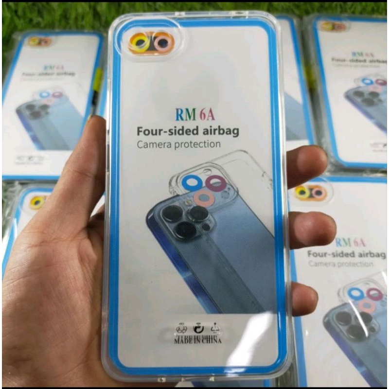Softcase case silikon  bening type Hp Redmi 6A/Redmi 6 CLEAR BAG SPACE TPU pelindung camera kamera