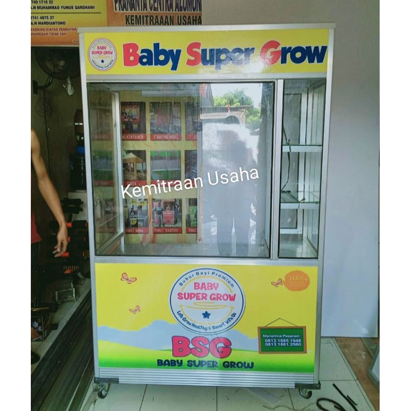 GEROBAK ETALASE BOOTH ETALASE UNTUK BERJUALAN MAKANAN DAN MINUMAN