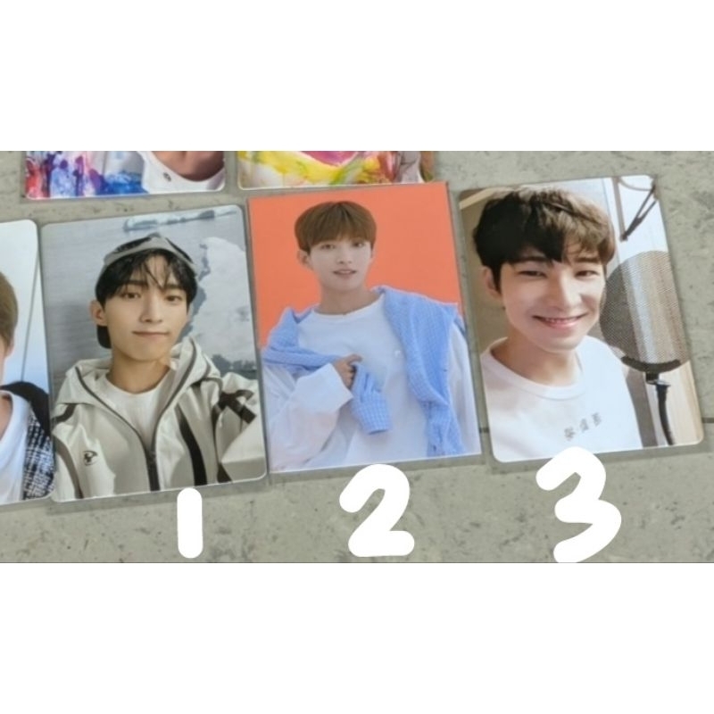 [baca desk] Photocard Official Seventeen Wonwoo Semicolon, Dokyeom sector 17