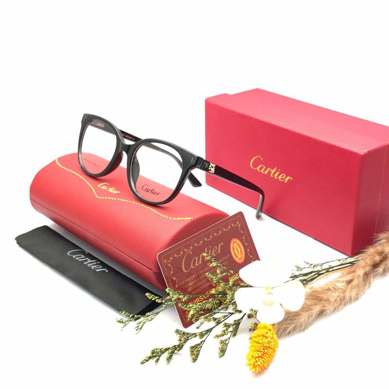 New Frame Cartier 21252 Kacamata Wanita Box Sleting
