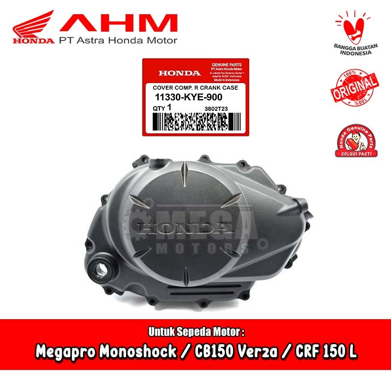 Bak Kopling Kanan R Crank Case Honda Megapro Mono CB Verza CRF 150 L Original AHM 11330-KYE-900
