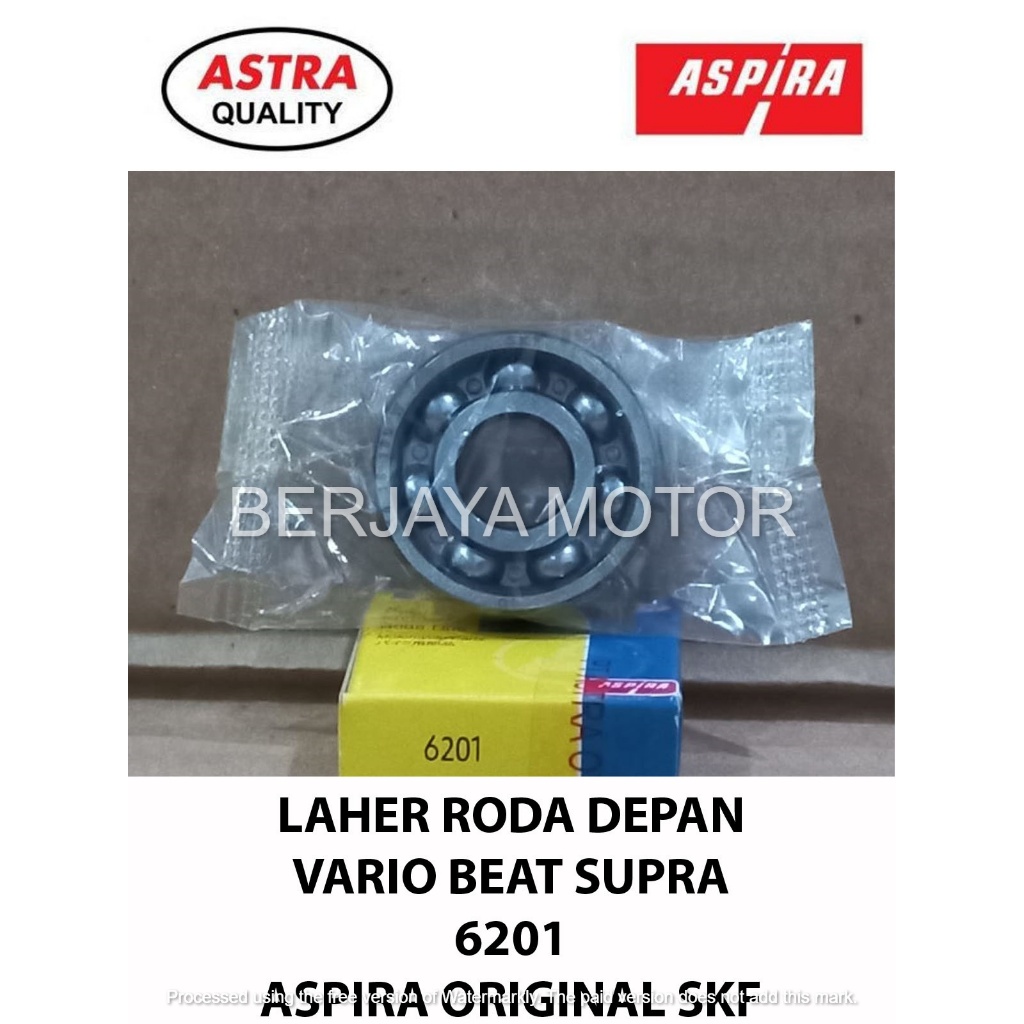 LAHER BEARING 6201 ASPIRA LAHER BEARING RODA DEPAN VARIO BEAT