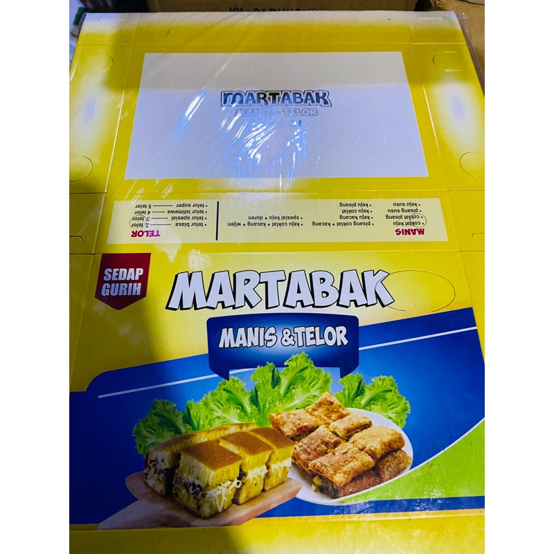 

BOX MARTABAK LAMINATING/LAMINASI UKURAN 13,5 x 21 CM( 1 pack)