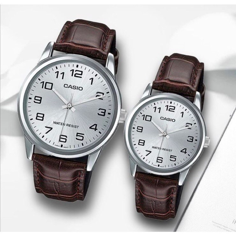 Jam Tangan Pria/Wanita Casio MTP V005 Strap Kulit