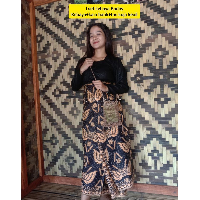 1set kebaya Baduy, pakaian perempuan adat suku Baduy