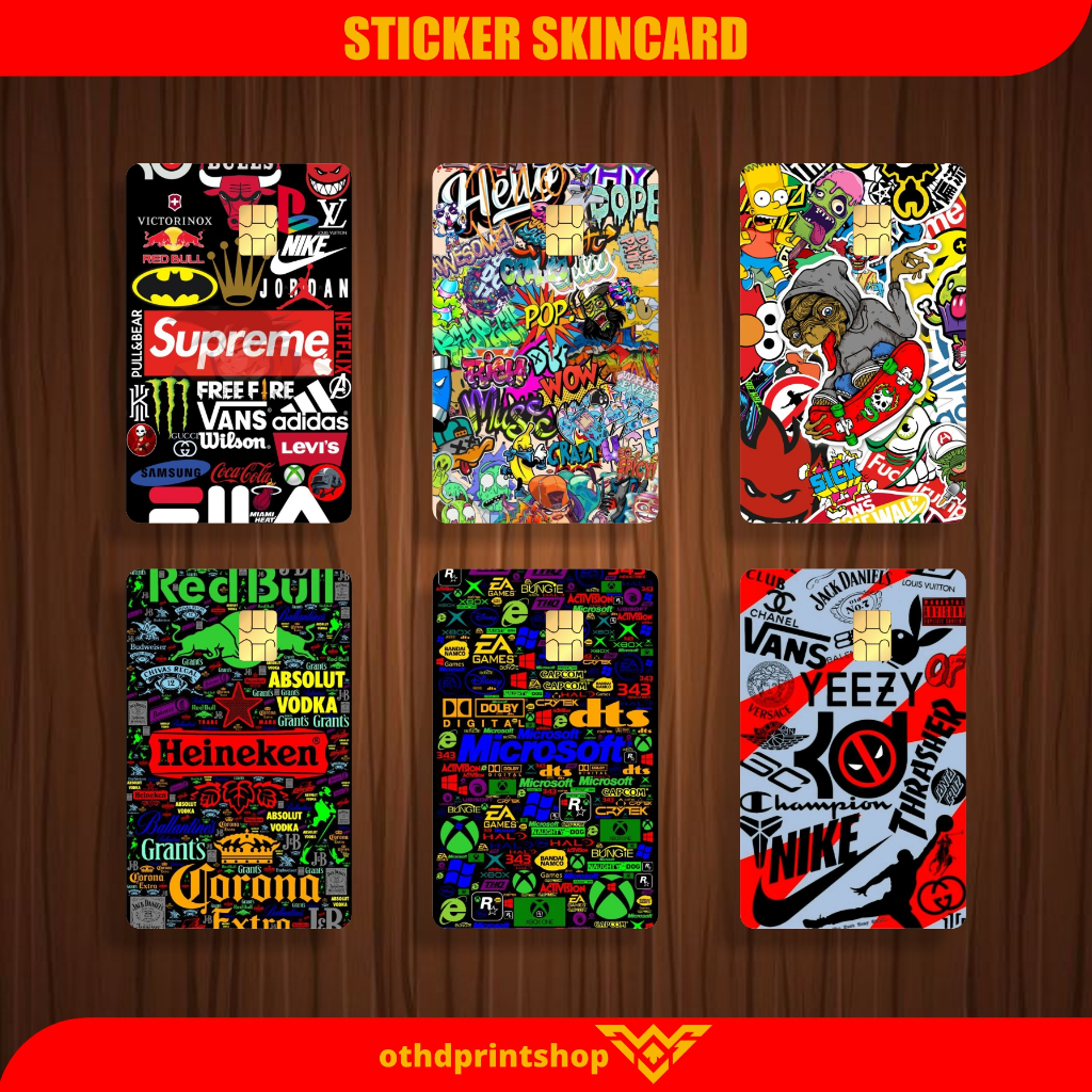 

Stiker Garskin Kartu Atm SkinCard Pelindung Kartu Skincard ATM SIM KTP E-MONEY Stiker Atm Anti Gores