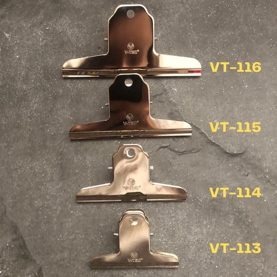 Bulldog Clip VTEC VT114 100mm Tanggung/Jepitan Besi/Klip Besi Stainles