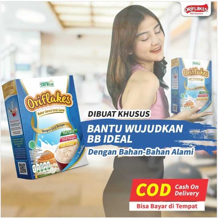 

Oriflakes bubur sereal slimmy untuk diet solusi maag asam lambung 350 gram