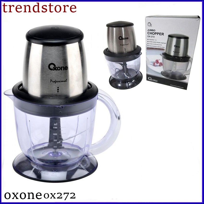 Oxone Jumbo Speedy Chopper Penggiling Daging OX 272 Oxone Jumbo Chopper oxone 250Watt Mata pisau Sta