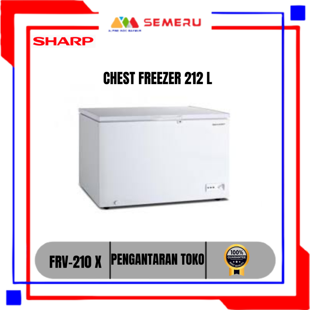 SHARP CHEST FREEZER 212 L FRV-210 X KHUSUS MAKASSAR