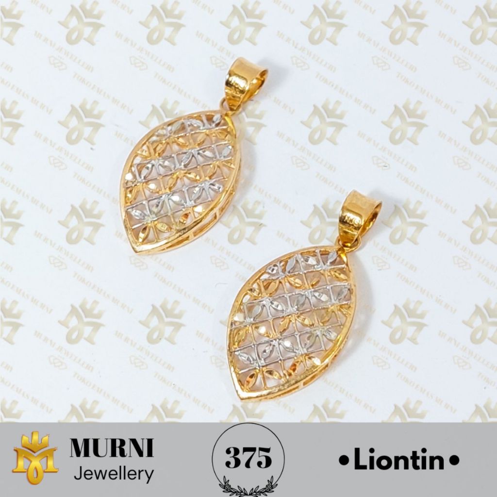 Liontin Emas Muda Asli 375/8K Model Oval - Toko Emas Murni