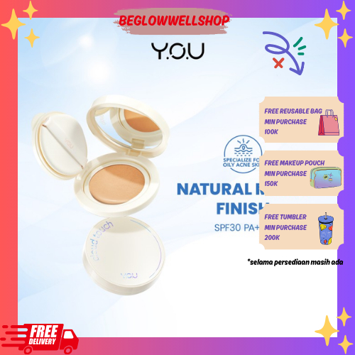 YOU Cloud Touch Dreamy-fit Lasting Mesh Cushion | Cushion Foundation | Natural Matte Finish | Tahan 