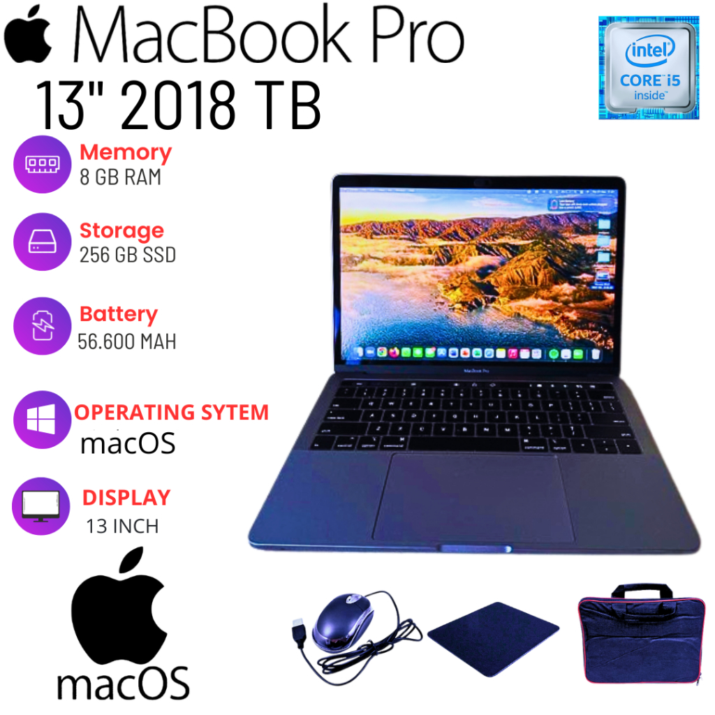 macbook pro 13 inch 2018/2017/2019 TOUCHBAR SECOND BERGARANSI 100%