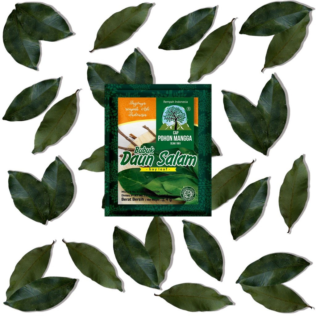 

1 RENCENG - BUMBU Bubuk Tepung Daun SALAM Instan Kemasan Renceng - Cap POHON MANGGA