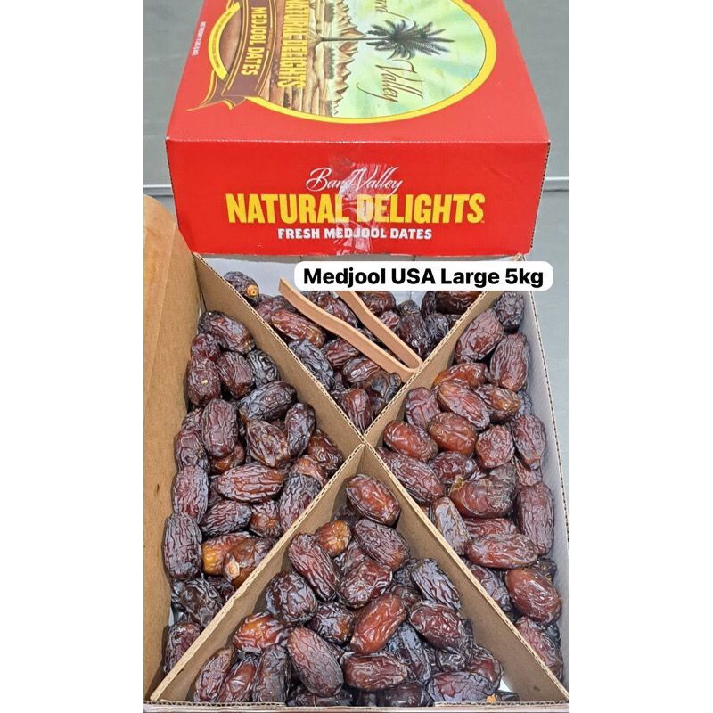 

Kurma Medjool Dates USA Size Large 5Kg