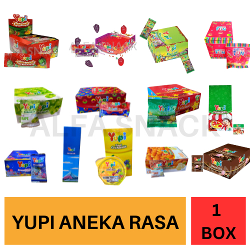 

Permen Yupi Aneka Rasa 1 Box / Gummi Pizza - Gummy Fangs - Little Stars - Baby Bears - Seaworld - dll