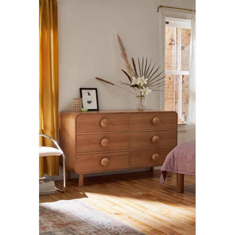 BUFET MINIMALIS MODERN_CABUNET KAYU JATI_NAKAS LACI PENYIMPANAN LACI 6