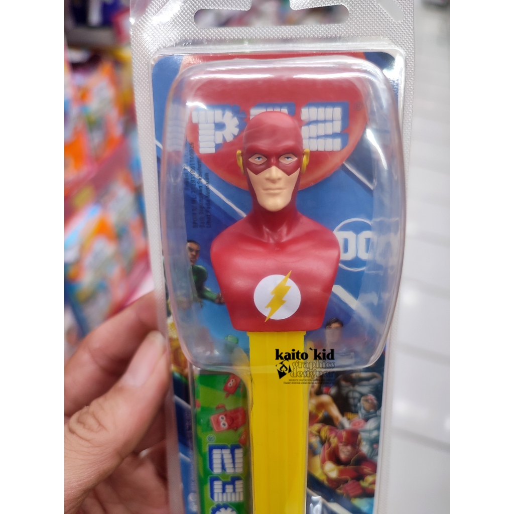 

PEZ THE FLASH SUPERHERO Permen Dispenser Candy Lucu Unik