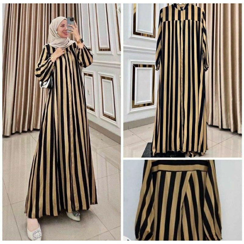 MIDI LYBEL SERIES | GAMIS SALUR ZR | MIDI RAYON PREMIUM [BAYAR DITEMPAT]