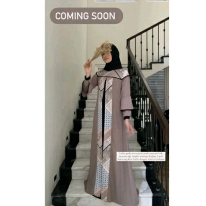 NAWAL DRESS BI JAVINA REDY XL LD 105