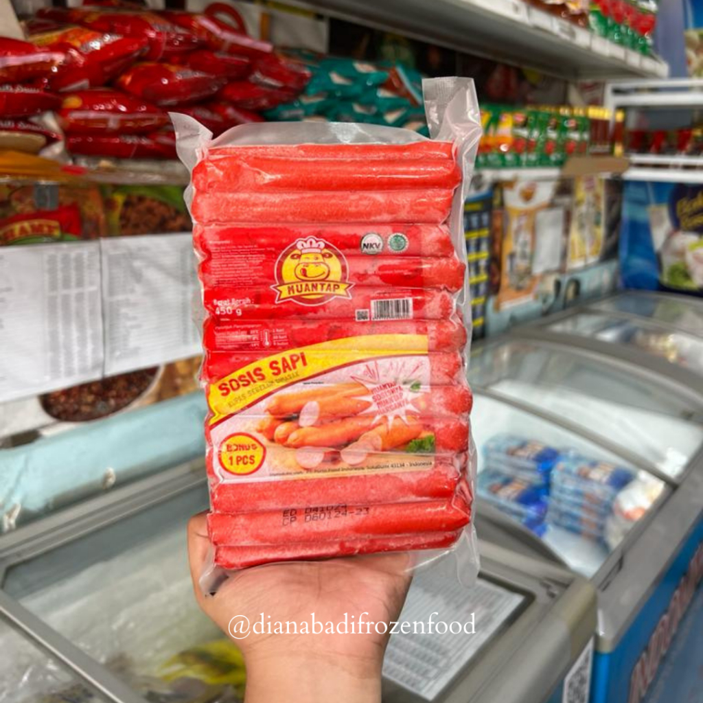 

MUANTAP Sosis Merah Sosis Sapi 450gr Isi 25pcs