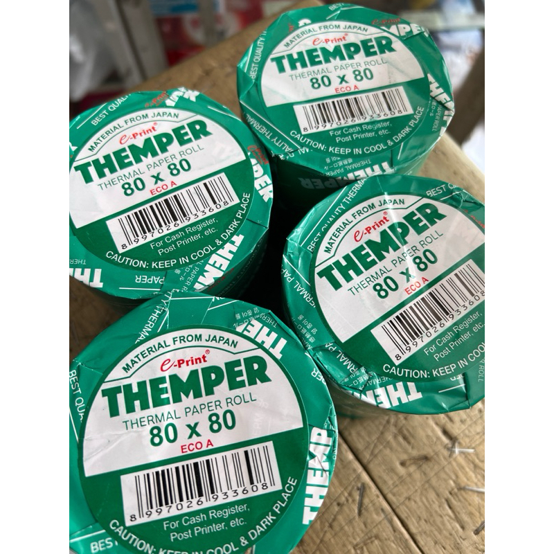 

THERMAL THEMPER 80x80 / KERTAS THERMAL CASH REGISTER / KERTAS STRUK