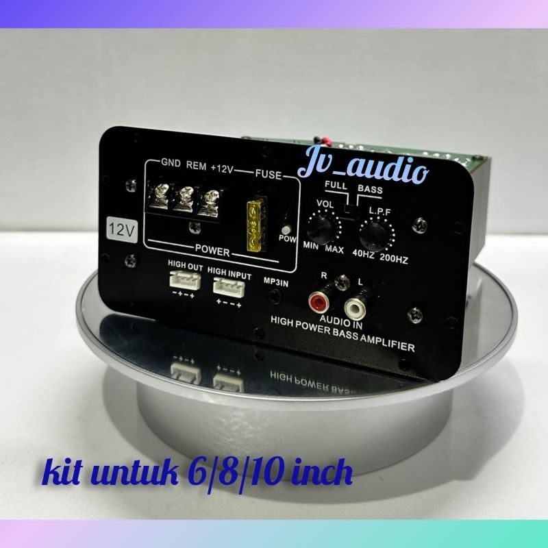 KIT BASSTUBE 12 VOLT 450 WATT MESIN BASTUBE AKTIF BUAT SUBWOOFER MOBIL 10-12 INCH