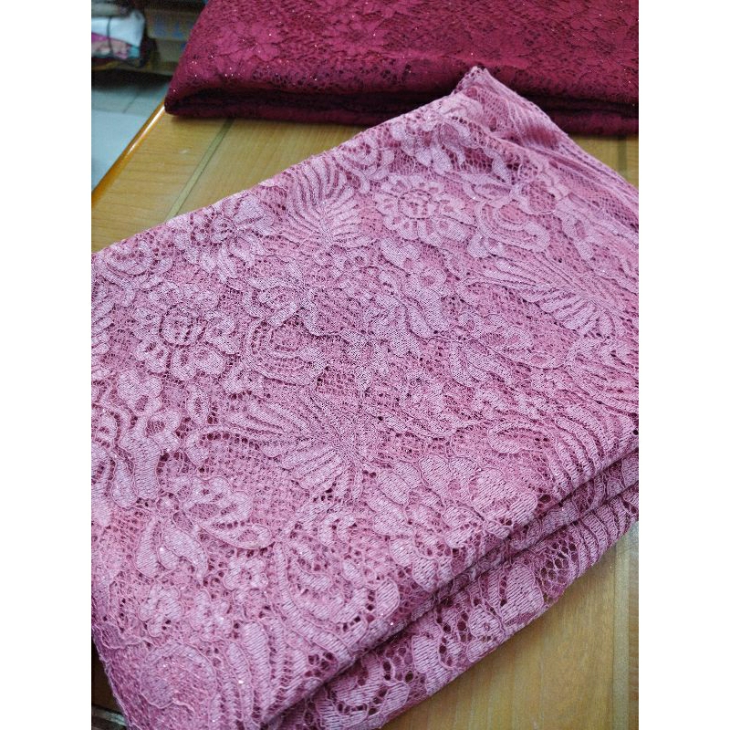 kain/bahan brokat lace cord//Kain Brokat cornelli